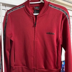 Adidas Red Tracksuit Jacket
